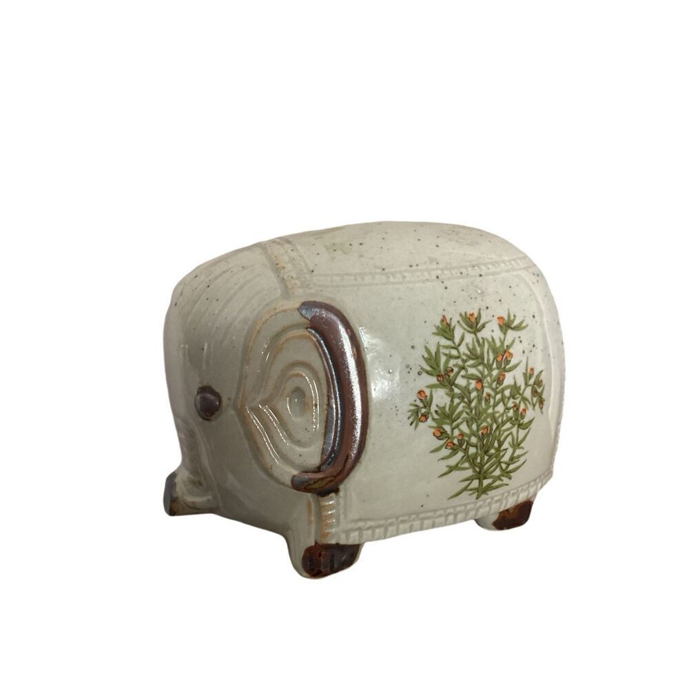 Vintage Counterpoint San Francisco Pottery Elephant Coin Bank